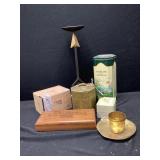 Cigar Boxes, Candle Holder, Misc Decor