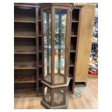 Lighted Mirrored Curio Cabinet
