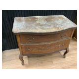 Wooden Two Drawer Dresser