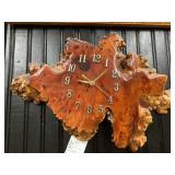 Wood Slab Clock