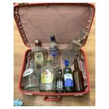 Vintage Luggage and Glass Bottles