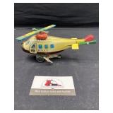 Antique toy police helicopter