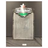 Heineken chalk board