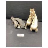 Roller skates and ice skates