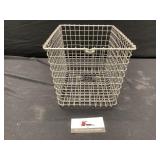 Metal numbered basket