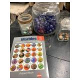 Marbles and book