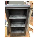 Black primitive shelf