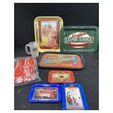 Beer trays and memorabilia
