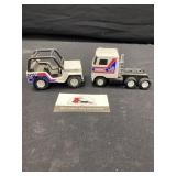 Buddy L NASA semi and jeep