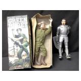 Green beret doll and knight