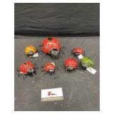 Metal ladybugs