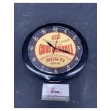 Schlitz plastic clock