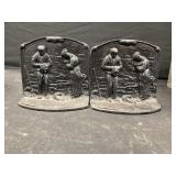 Cast iron book ends