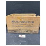 Atlas Powder Co. Wooden box