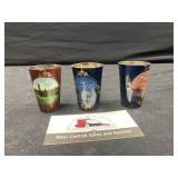 Enamel Silver-plate Shot Glasses