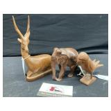 Hand Carved Wood Animals