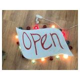Lighted Open sign