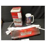 Bud flags,tin and misc mug