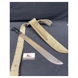1943 Military Machete with belt