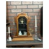 Wall shelf with contents