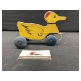 Antique Wooden duck pull toy