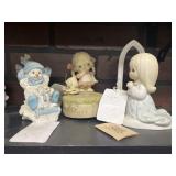 Snowman, precious moment, and Misc.