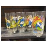 Smurf drinking glasses