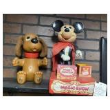 Rub-a-dub puppy and Mickey toys