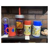 Disney Thermos,  ups and toys