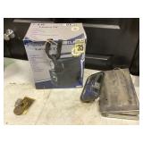 Paddalocks, mirror, tv lantern, and license p