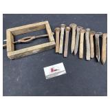 Rail road spikes and miscellaneous