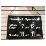 Hours of Operation