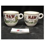 Maw and Paw Coffee Cups