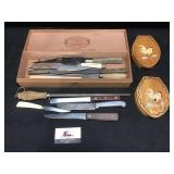 Knives & Hamburger Press