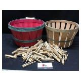 Baskets & Clothes Pins