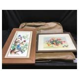 Garment Bag & Vintage Art