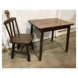vintage Kids Table & Chair