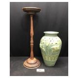 Plant Stand & Vase
