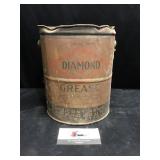 Vintage Diamond Grease Can