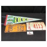 Vintage Plates & Pennant