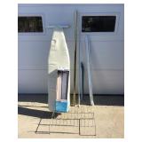 Ironing Board, Towel Rack & Misc