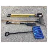 Post Hole Digger, Shovel & Misc