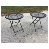 Metal Folding End Tables