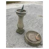 Concrete Bird Bath