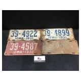 Vintage License Plates