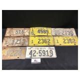 Vintage License Plates