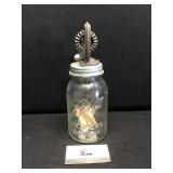 Ball Jar with Butter Churn