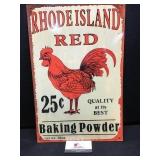 Rhode Island Red Tin Sign