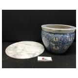 Marble Cheese Board & Pot