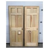 Two Solid Pine Doors